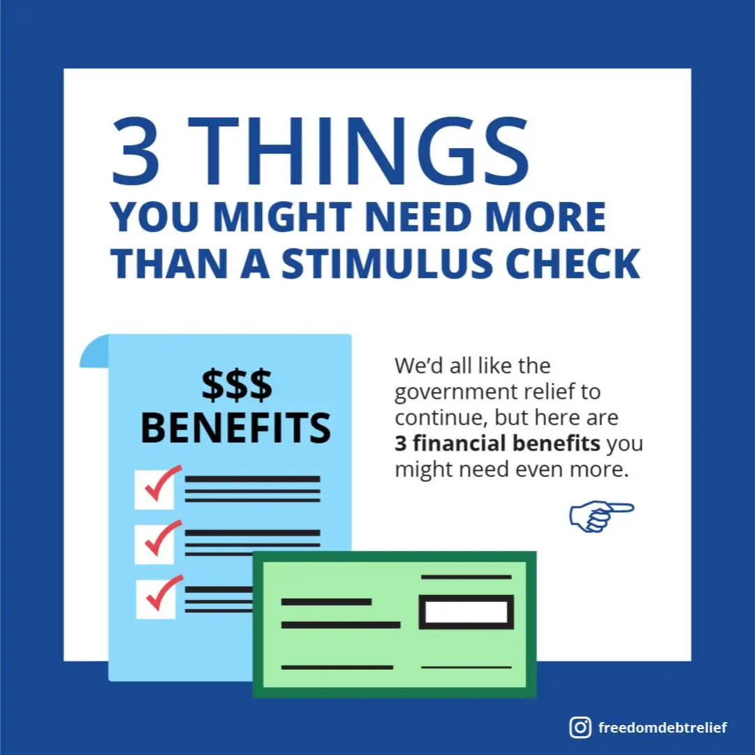 3 Things You Might Need More Than a Stimulus Check