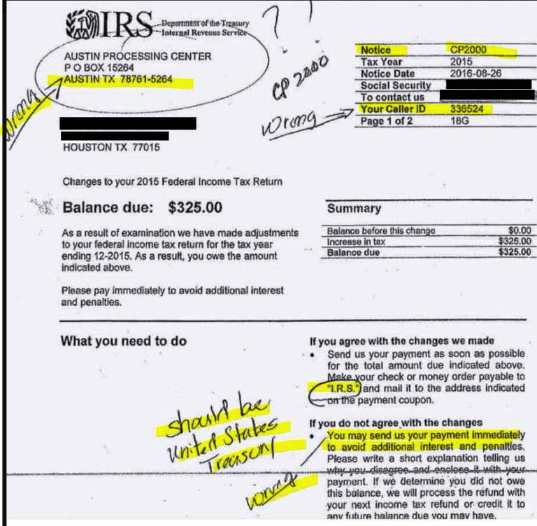 Beware â Fake IRS Letter Scam
