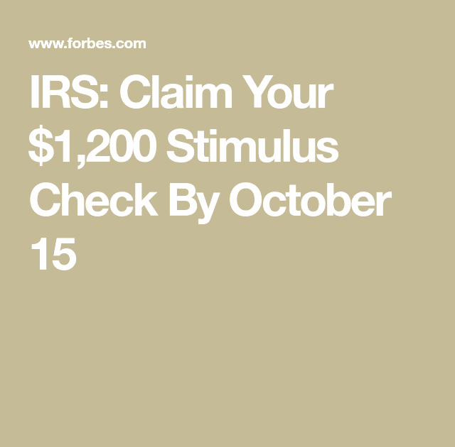 Do Stimulus Checks Need To Be Claimed On Taxes