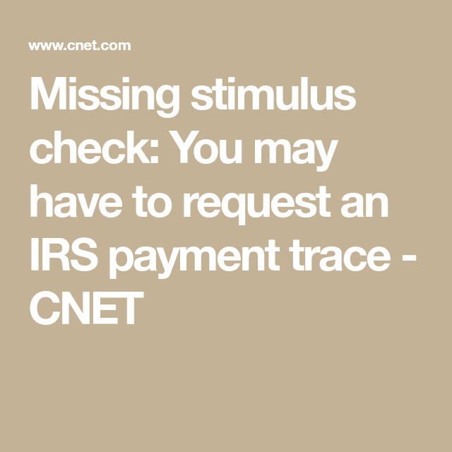 How To Report Lost Stimulus Check To Irs