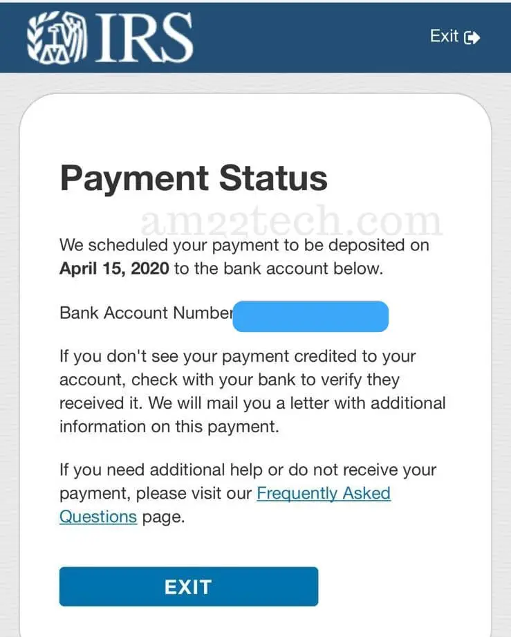 IRS Get My Payment Page " Status Not Available"  Error Meaning