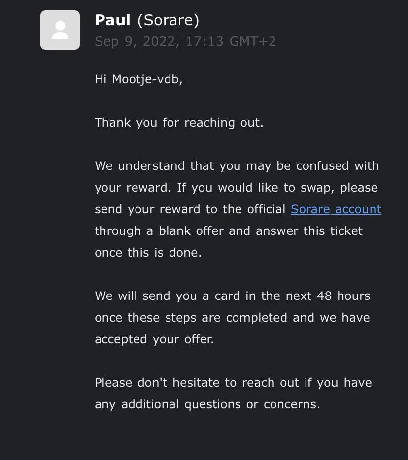 Still havent received my T2 card. (More info in the comments) : r/Sorare
