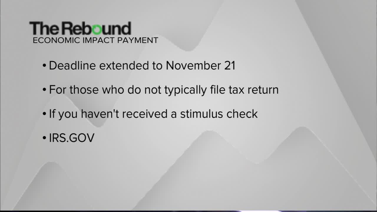 Stimulus check application extended