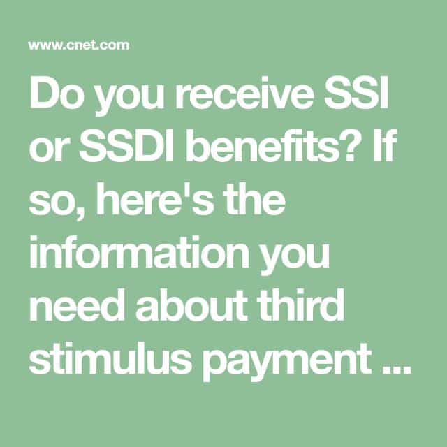 Stimulus checks for SSDI, SSI beneficiaries: 12 things to know about ...