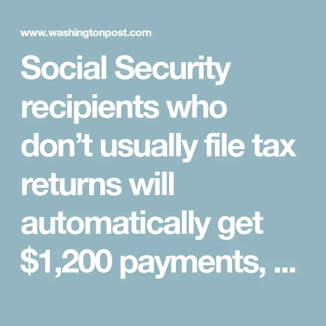 What date do social security recipients get stimulus checks